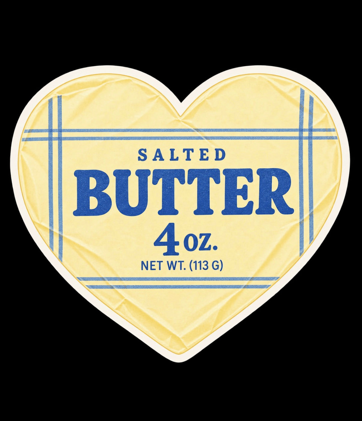 Salted Butter Heart Sticker