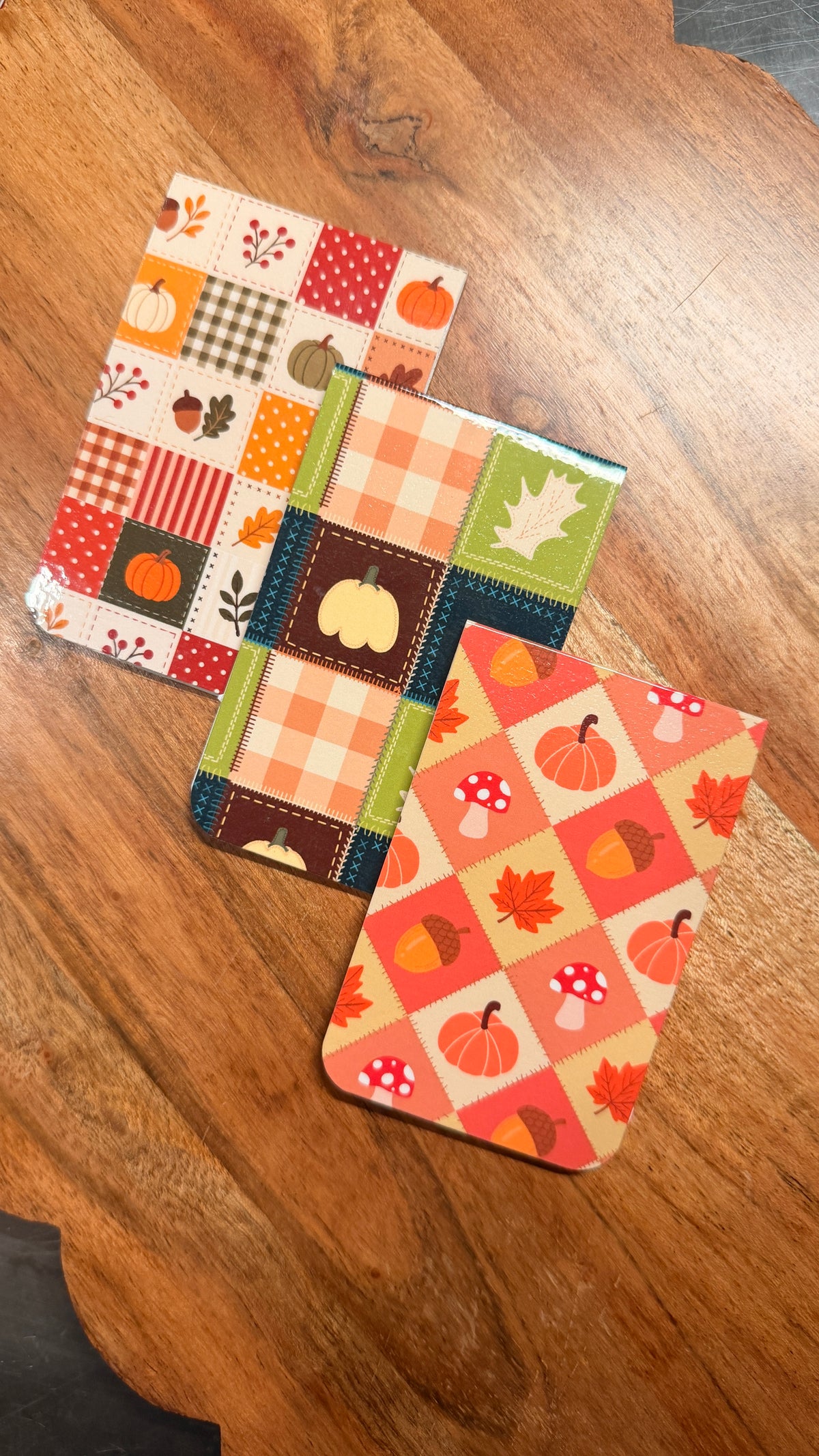Patchwork Bookmarks | Vintage-Inspired Fall Stationery Collection: Junie Bird Goods