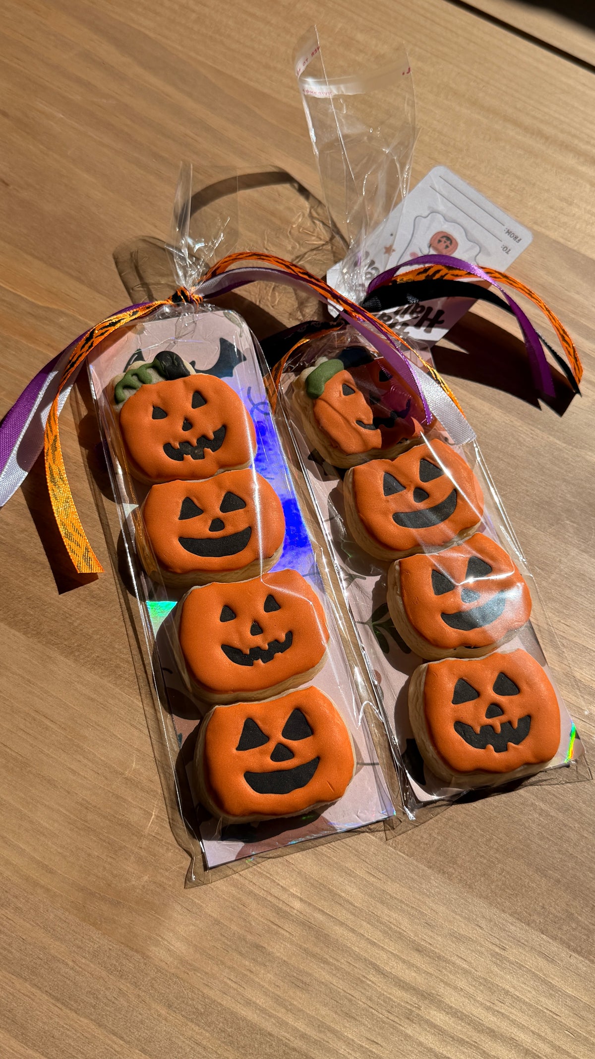 Halloween Mini Pumpkin Sugar Cookies | 4-Pack