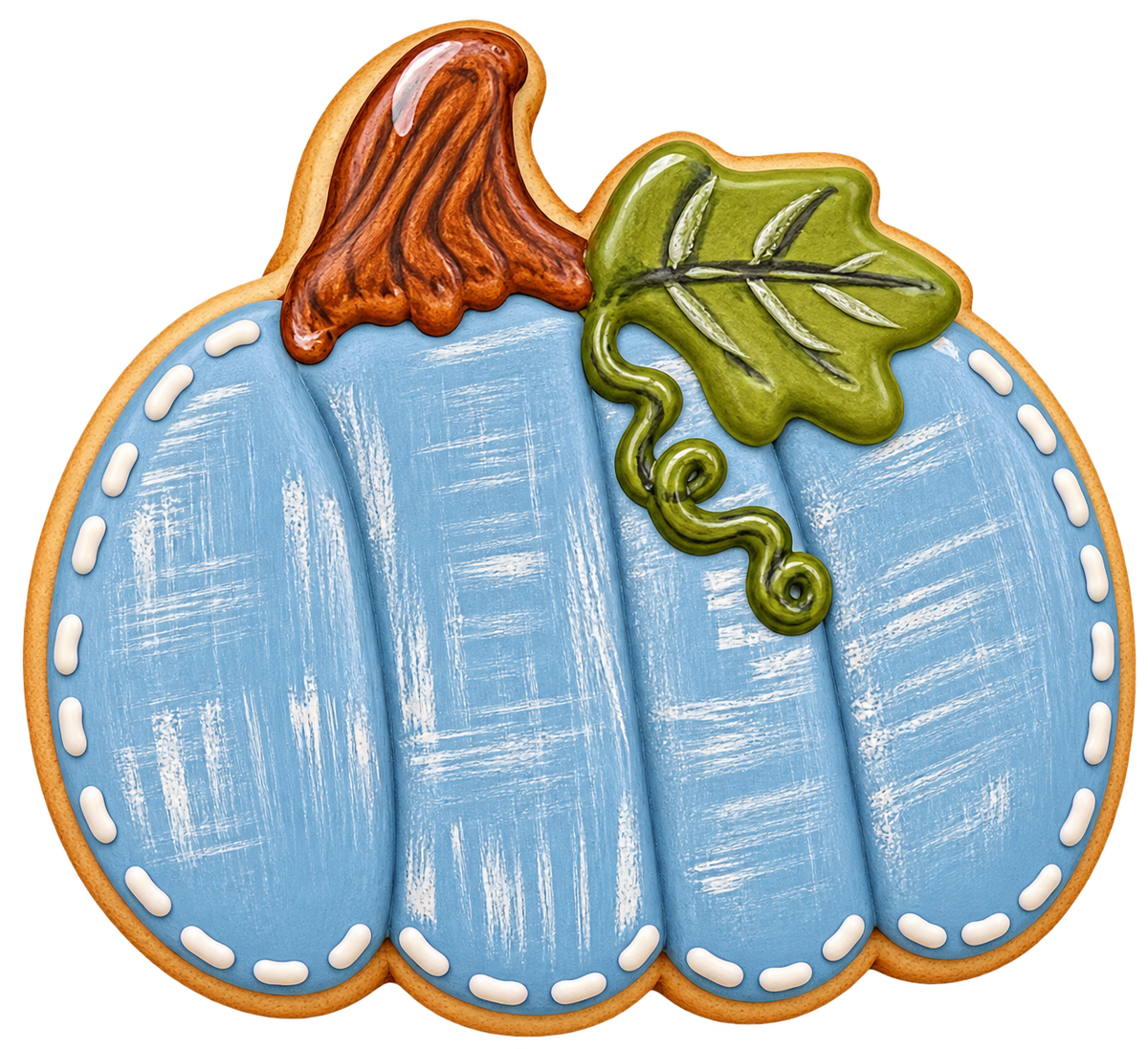 Pumpkin Cookie Sticker - Blue Jean image
