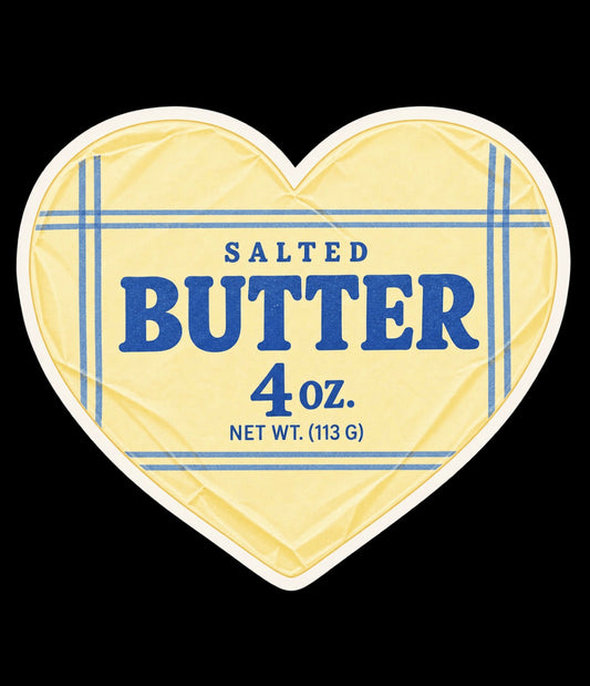 Salted Butter Heart Sticker