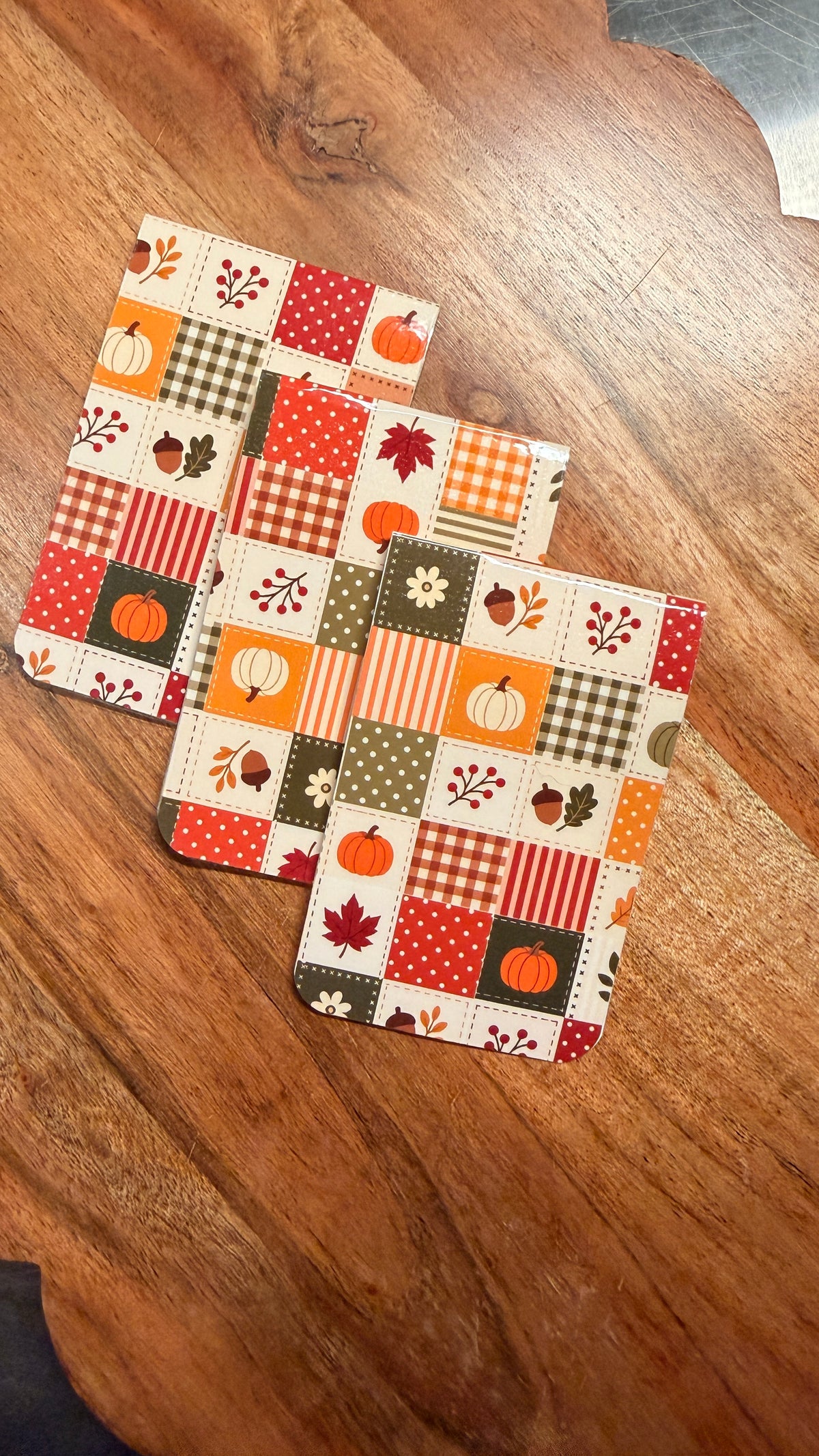 Patchwork Bookmarks | Vintage-Inspired Fall Stationery Collection: Junie Bird Goods