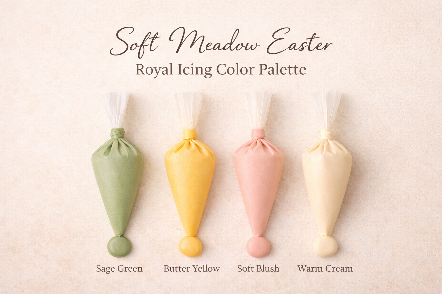 Easter Meadow Royal Icing Color Palette