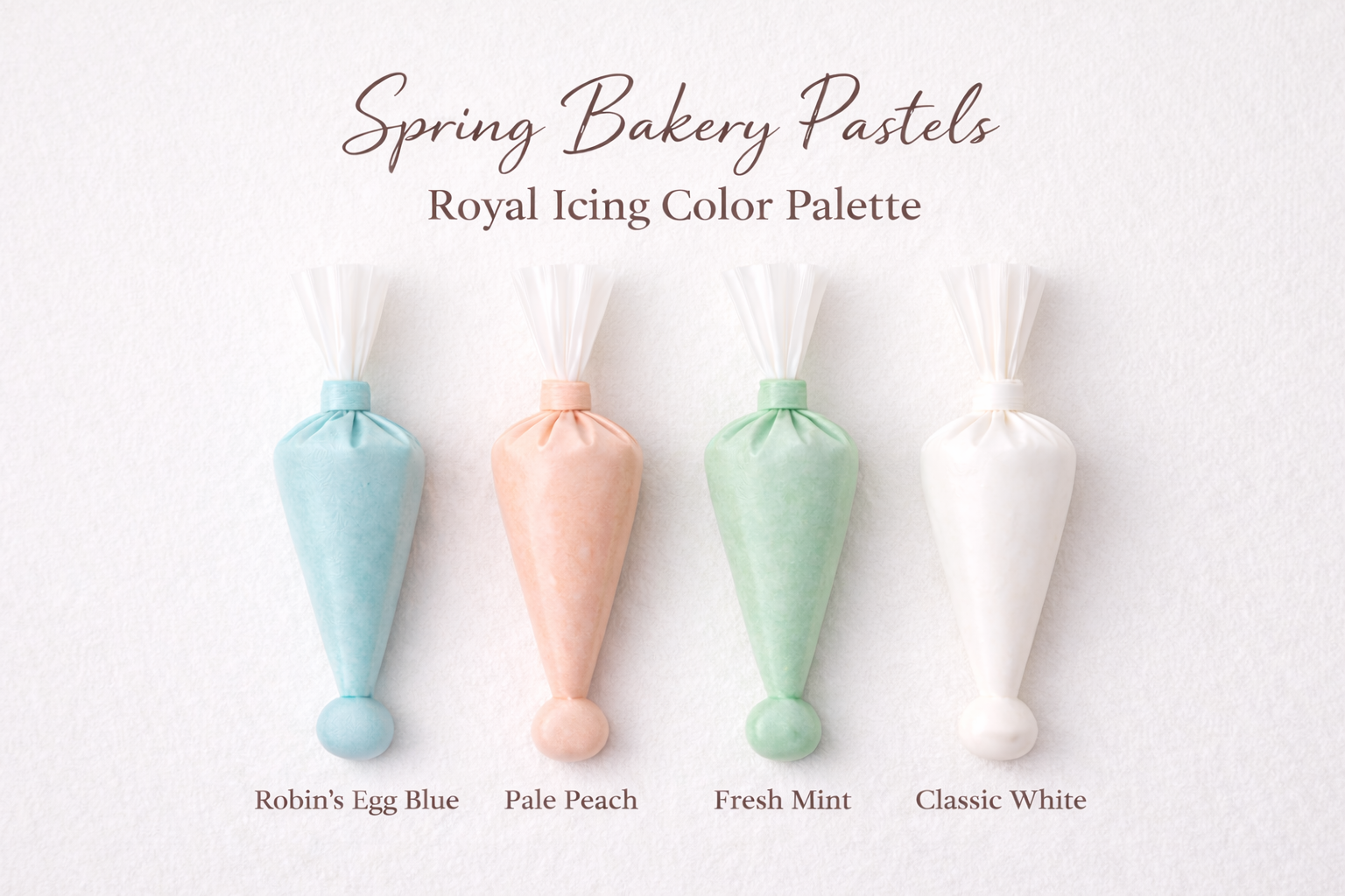 Spring Bakery Pastels: A Royal Icing Color Palette for Soft, Bright Easter Cookies
